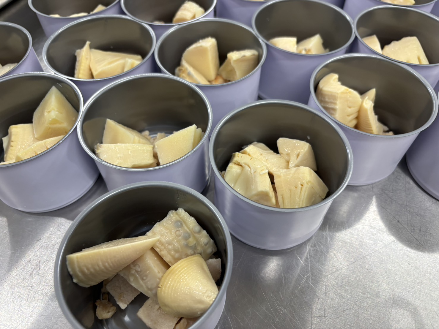 タケノコの充填