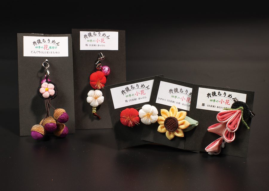 丹後ちりめん「四季の小花」